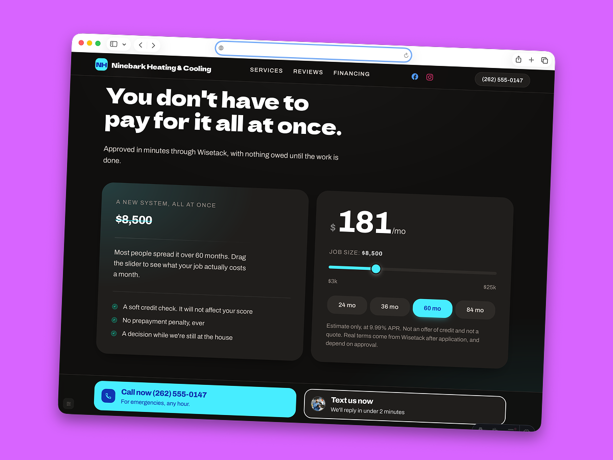 $8,500 turns into $181 a month.