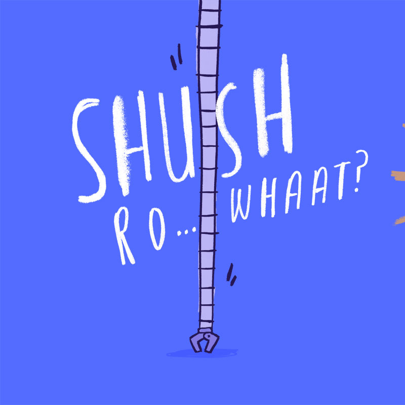 Shush Robot! — spread 7 of 11 — left page