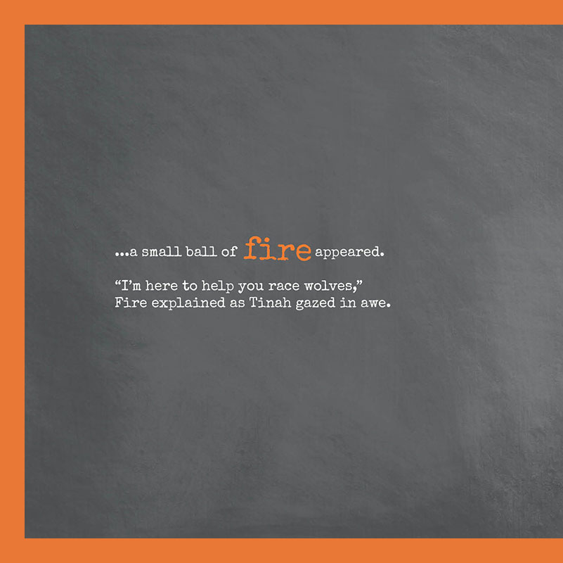 Peak Story: Fire — spread 3 of 17 — left page
