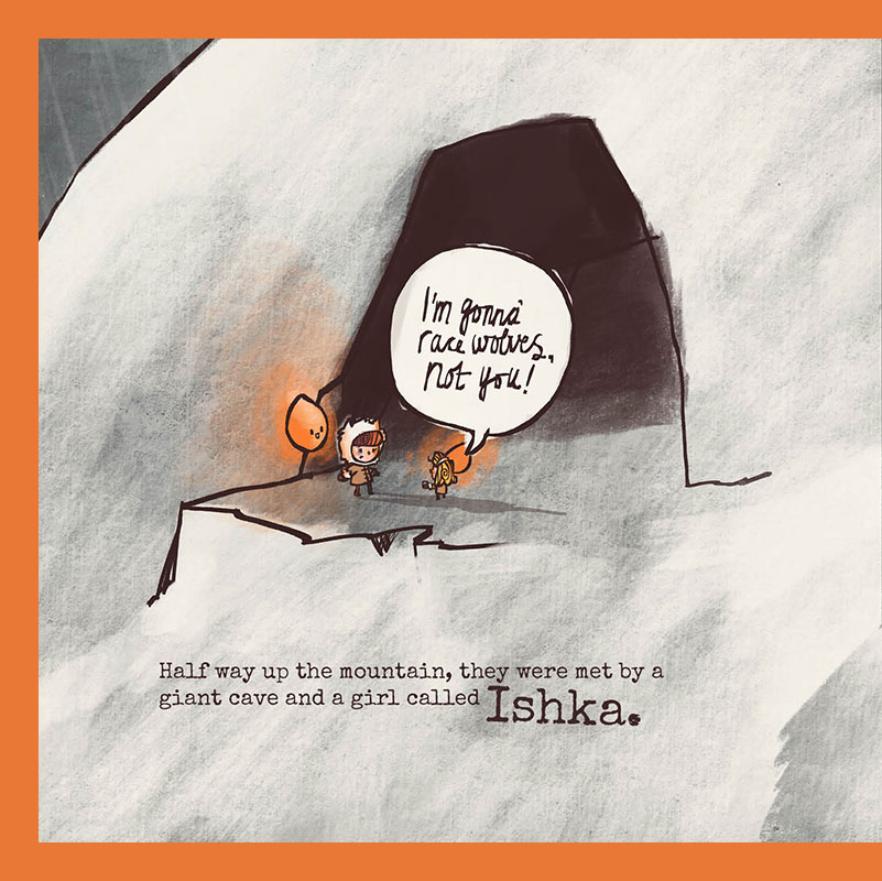 Peak Story: Fire — spread 6 of 17 — left page